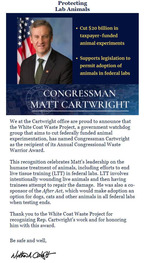 Congressional Waste Warrior Celebrate