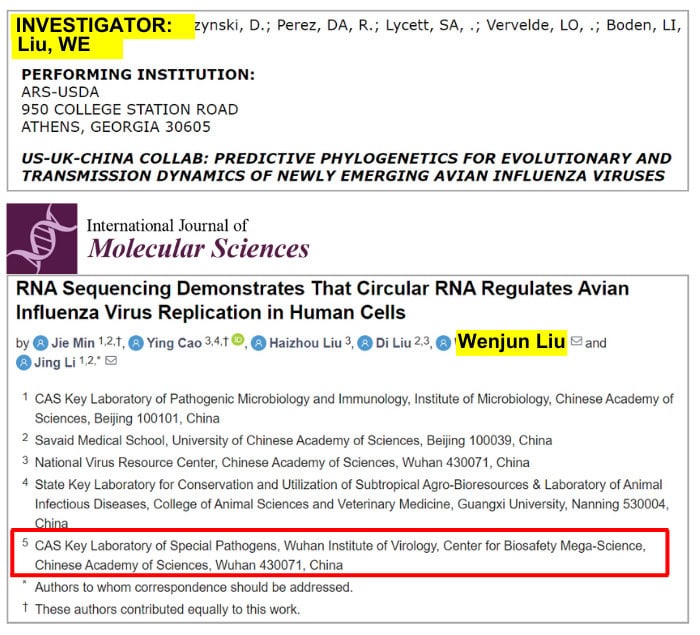 USDA Wuhan Bird Flu